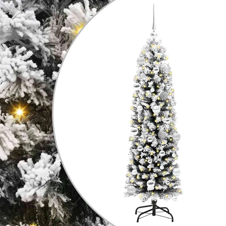 Sapin de Noël artificiel Vert 150 cm PVC et acier et plastique - 2