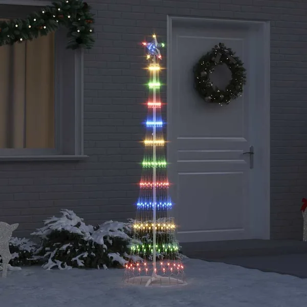 Arbre de Noël LED Multicolore 51 x 51 x 190 cm Métal
