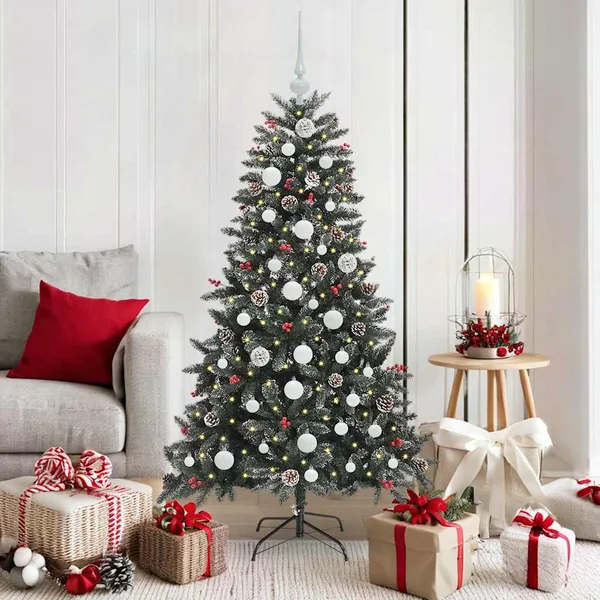 Sapin de Noël artificiel Vert 150 cm PVC, plastique et acier