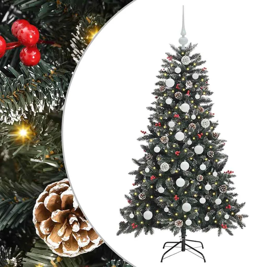 Sapin de Noël artificiel Vert 150 cm PVC, plastique et acier - 2