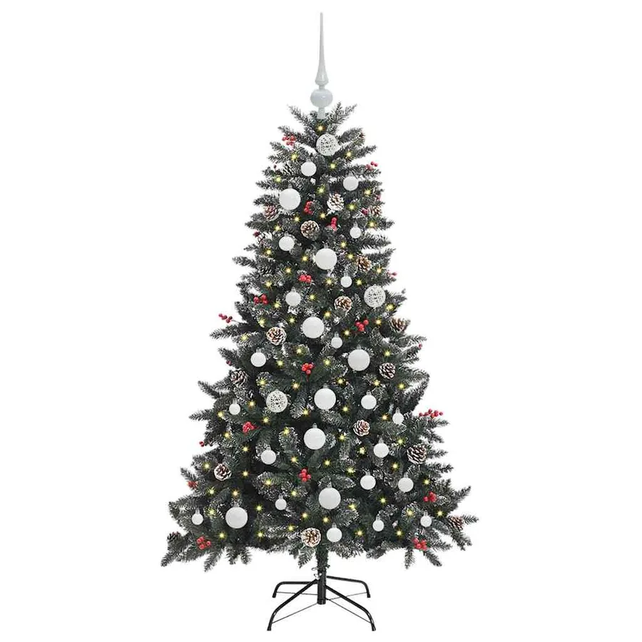 Sapin de Noël artificiel Vert 150 cm PVC, plastique et acier - 3