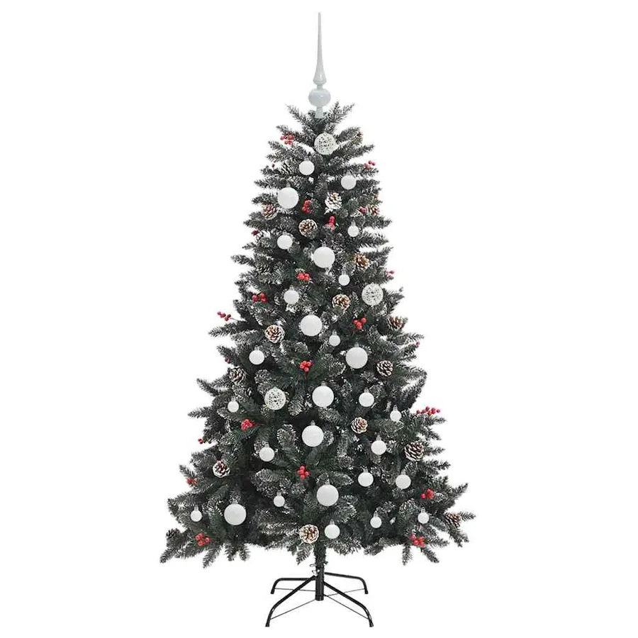 Sapin de Noël artificiel Vert 150 cm PVC, plastique et acier - 4