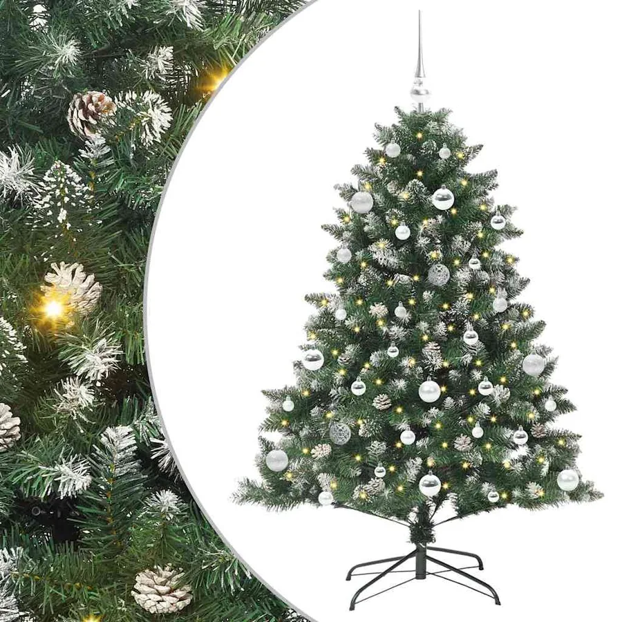 Sapin de Noël artificiel Vert 150 cm PVC, plastique et acier - 2