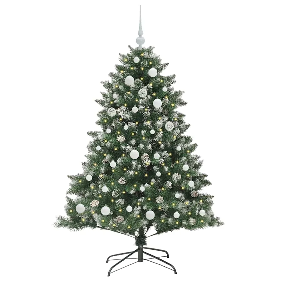 Sapin de Noël artificiel Vert 150 cm PVC, plastique et acier - 3