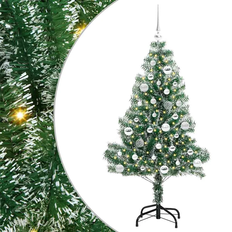 Arbre de Noël artificiel floconné de neige avec lumière LED - 2