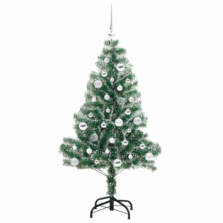 Arbre de Noël artificiel floconné de neige avec lumière LED - 4