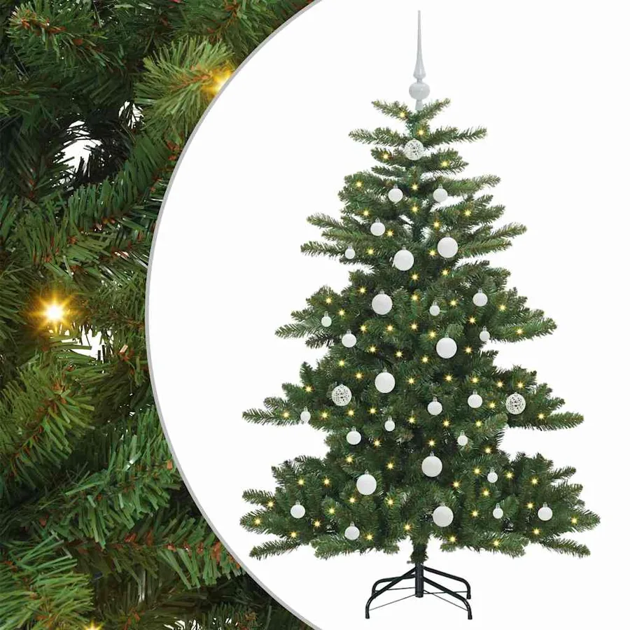 Sapin de Noël Artificiel à Branches Articulées Vert 150 cm - 2