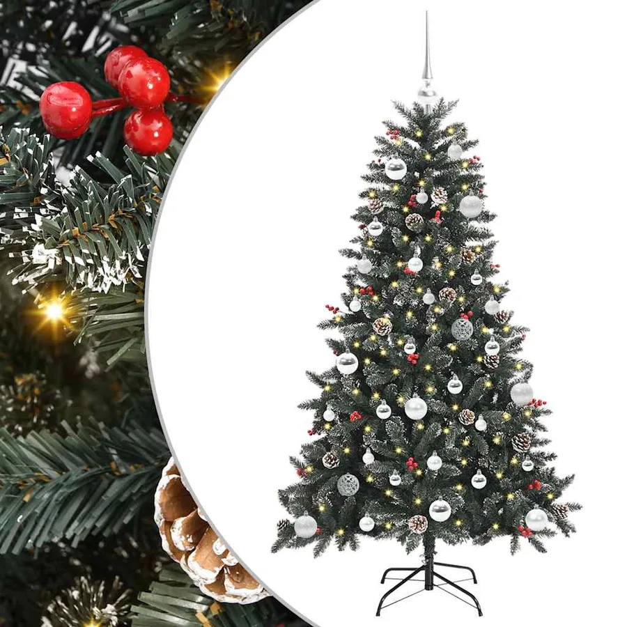 Sapin de Noël artificiel Vert 150 cm PVC, plastique et acier - 2