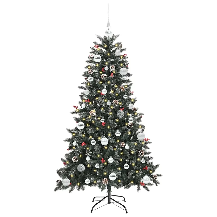 Sapin de Noël artificiel Vert 150 cm PVC, plastique et acier - 3