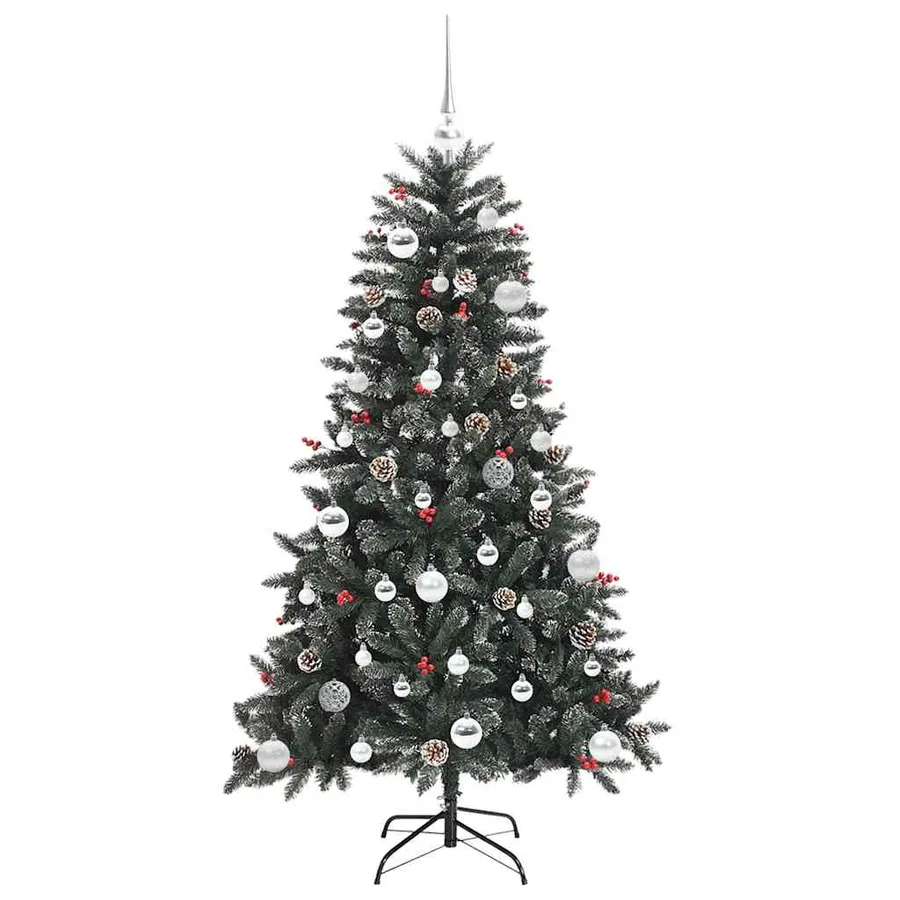 Sapin de Noël artificiel Vert 150 cm PVC, plastique et acier - 4