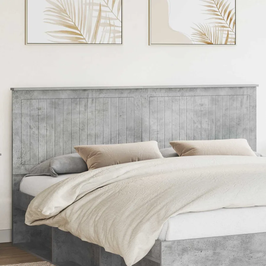 Tête de lit Gris béton 180 cm Bois d'ingénierie