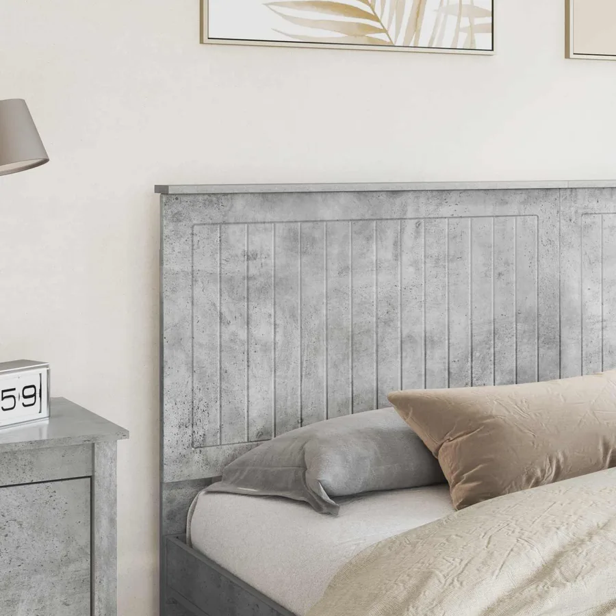 Tête de lit Gris béton 180 cm Bois d'ingénierie - 3