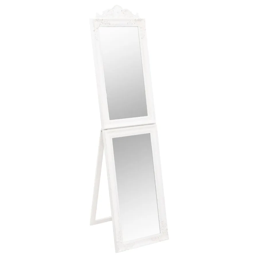 Miroir sur pied Blanc 45x180 cm - 2