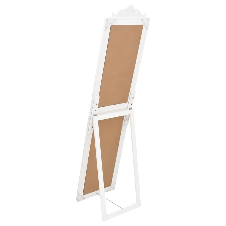 Miroir sur pied Blanc 45x180 cm - 4