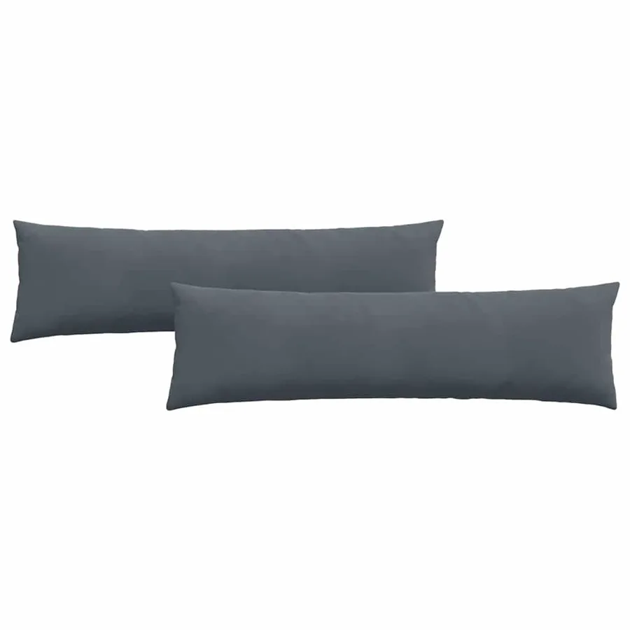 Coussins de canapé 2 pcs Gris foncé 145 x 40 cm - 2