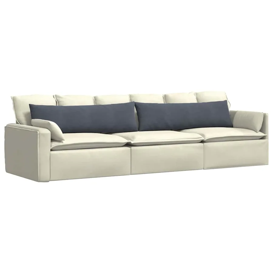 Coussins de canapé 2 pcs Gris foncé 145 x 40 cm - 3