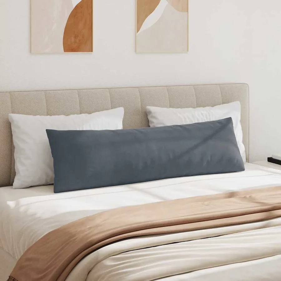 Coussins de canapé 2 pcs Gris foncé 145 x 40 cm - 4
