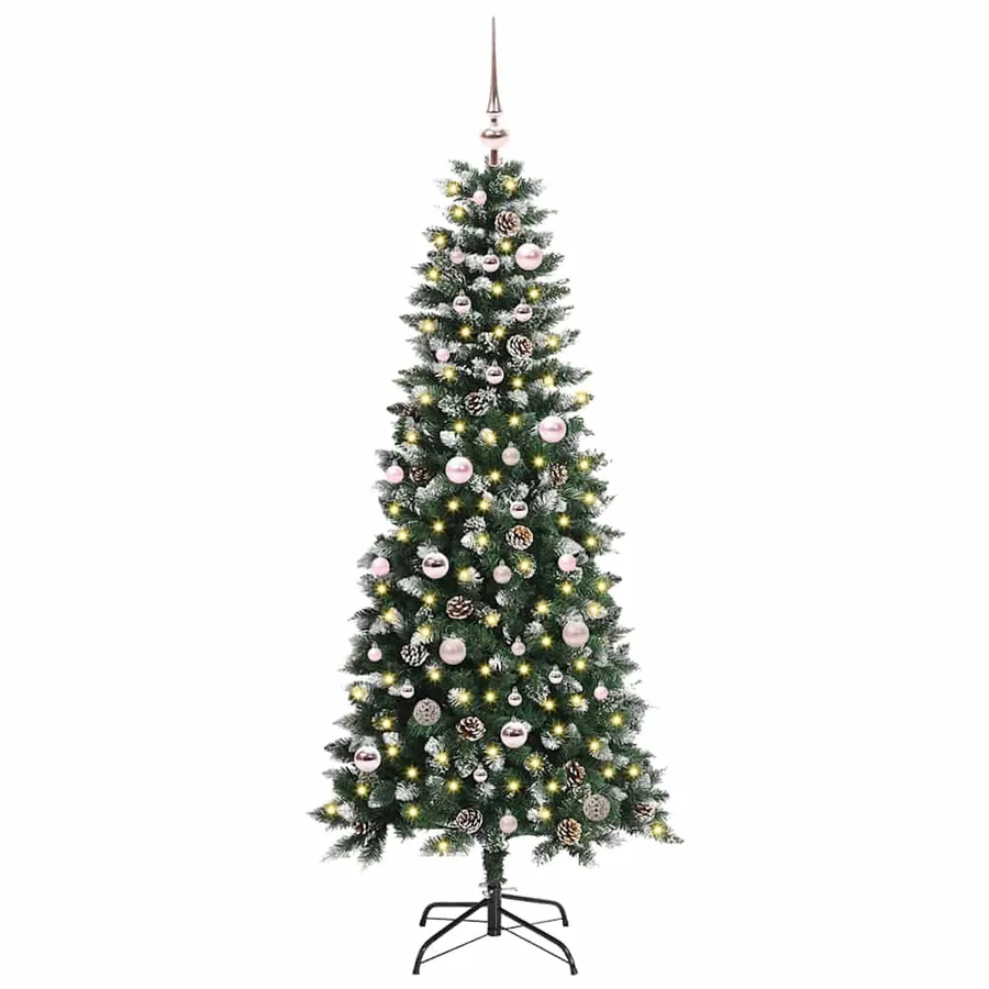 Sapin de Noël artificiel Vert 150 cm PVC, plastique et acier - 2