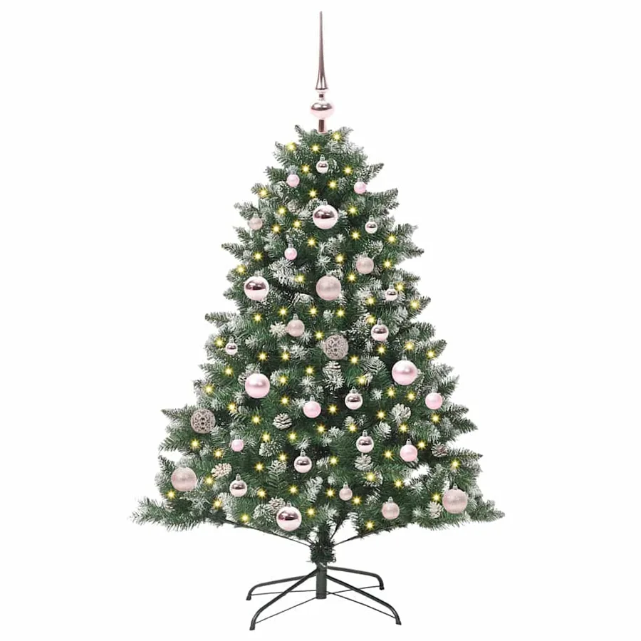 Sapin de Noël artificiel Vert 120 cm PVC, plastique et acier - 3
