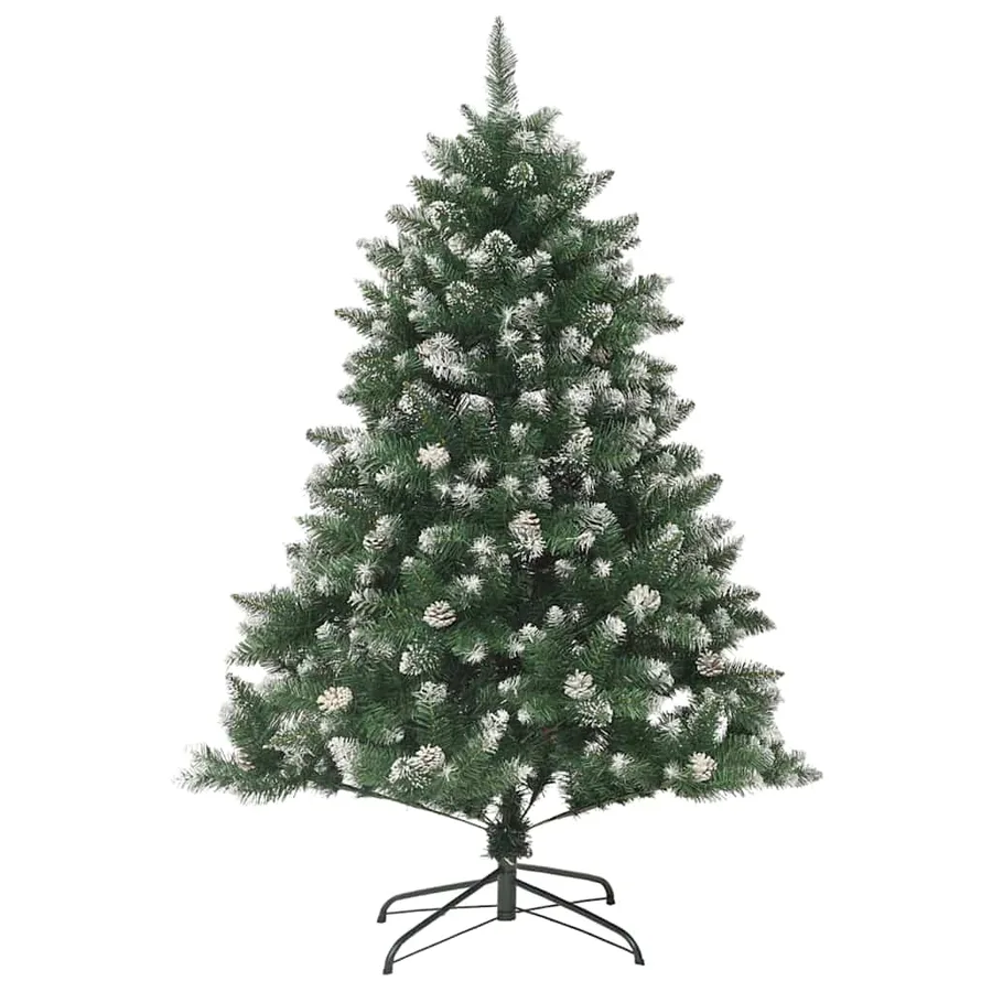 Sapin de Noël artificiel Vert 120 cm PVC, plastique et acier - 5