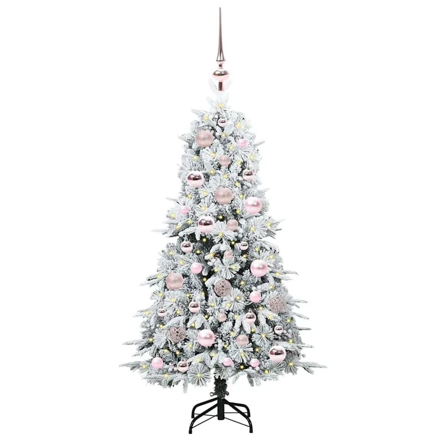 Sapin de Noël Artificiel à Branches Articulées Blanc 120 cm - 3