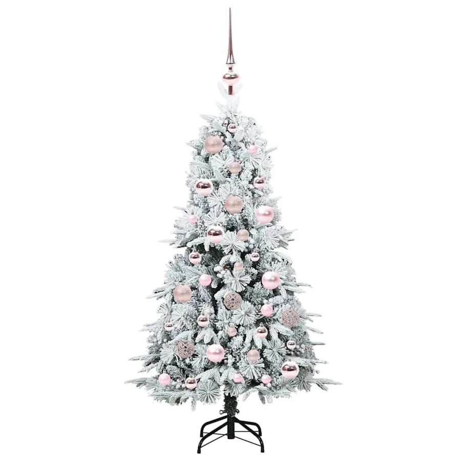 Sapin de Noël Artificiel à Branches Articulées Blanc 120 cm - 4