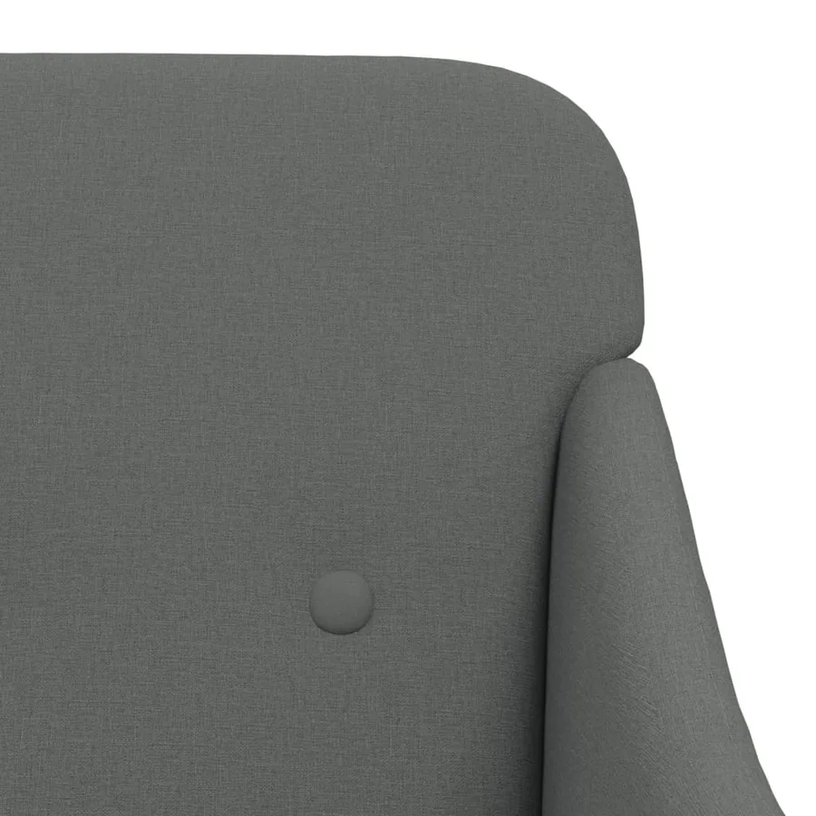 Fauteuil Gris foncé 63x76x80 cm Tissu - 6