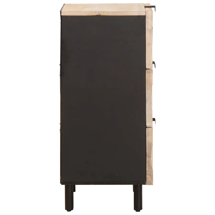Buffet avec tiroir Finition Lavage Blanc 40 x 33 x 75 cm - 4