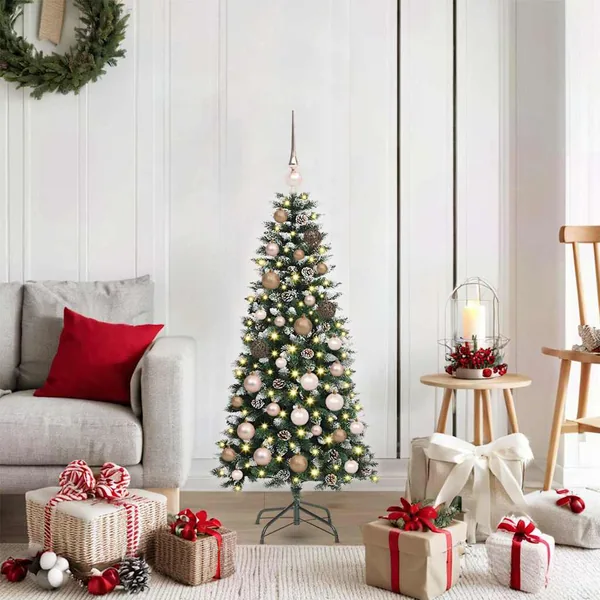 Sapin de Noël artificiel Vert 120 cm PVC, plastique et acier