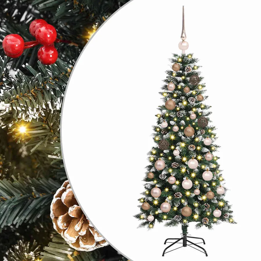 Sapin de Noël artificiel Vert 120 cm PVC, plastique et acier - 2