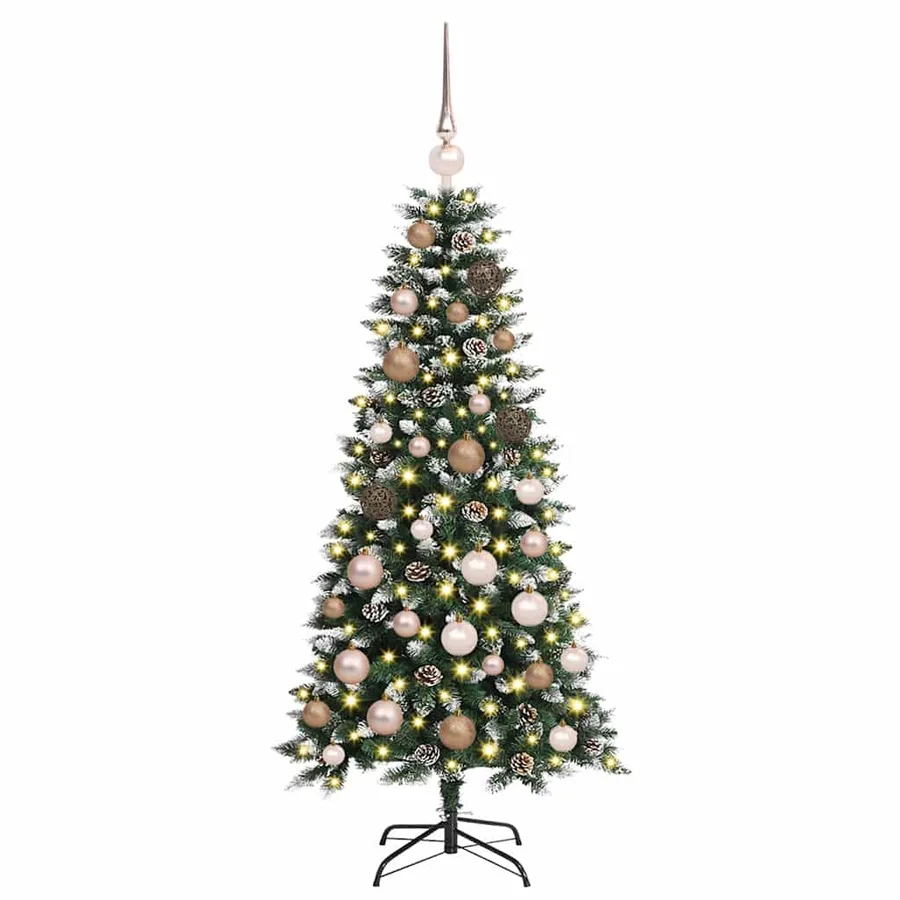 Sapin de Noël artificiel Vert 120 cm PVC, plastique et acier - 3
