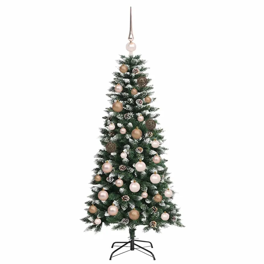 Sapin de Noël artificiel Vert 120 cm PVC, plastique et acier - 4