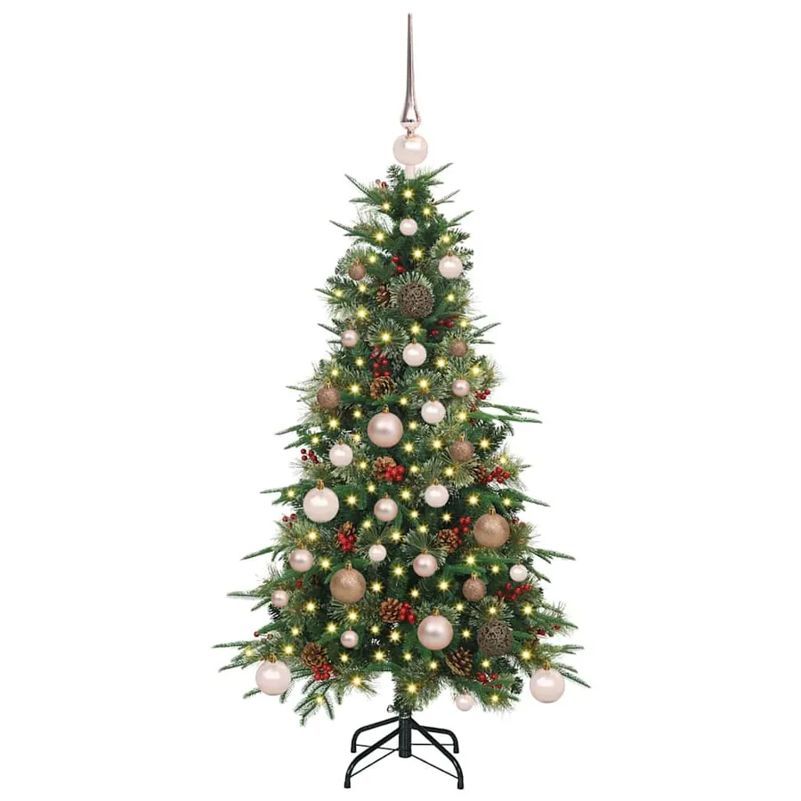 Sapin de Noël Artificiel à Branches Articulées Vert 120 cm - 3