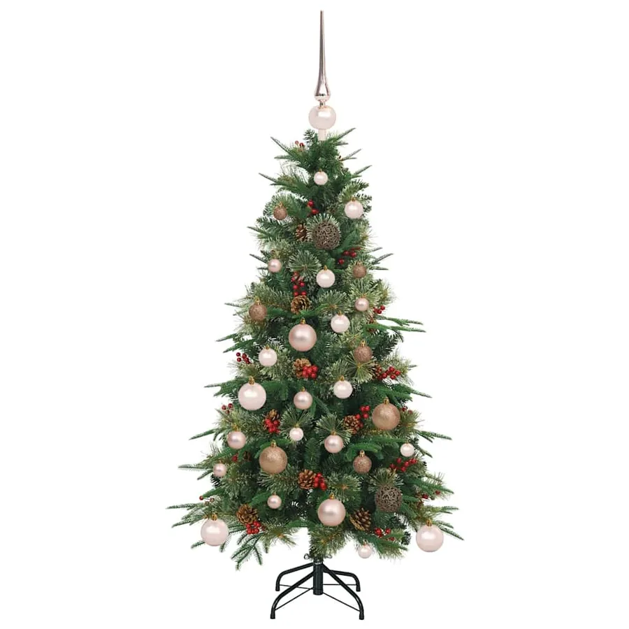 Sapin de Noël Artificiel à Branches Articulées Vert 120 cm - 4