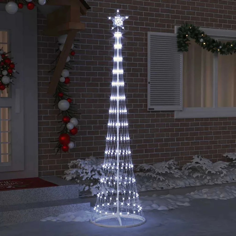 Arbre de Noël LED avec 290 LED Blanc froid 250 cm Métal - 3