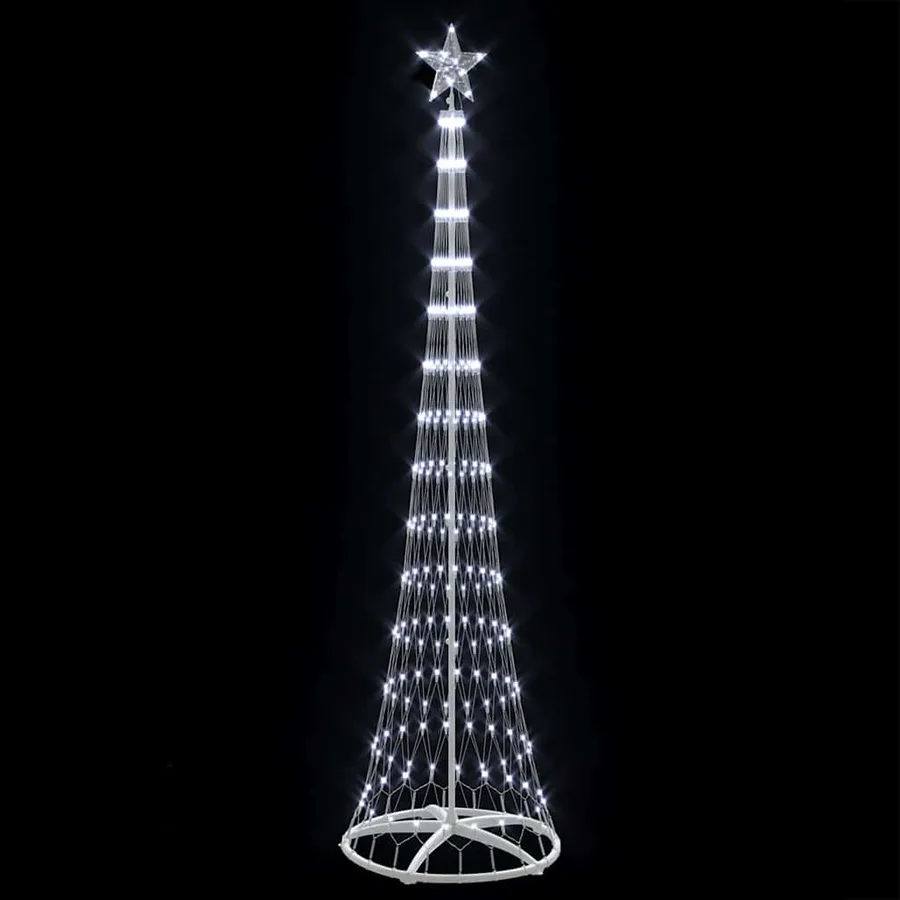 Arbre de Noël LED avec 290 LED Blanc froid 250 cm Métal - 4