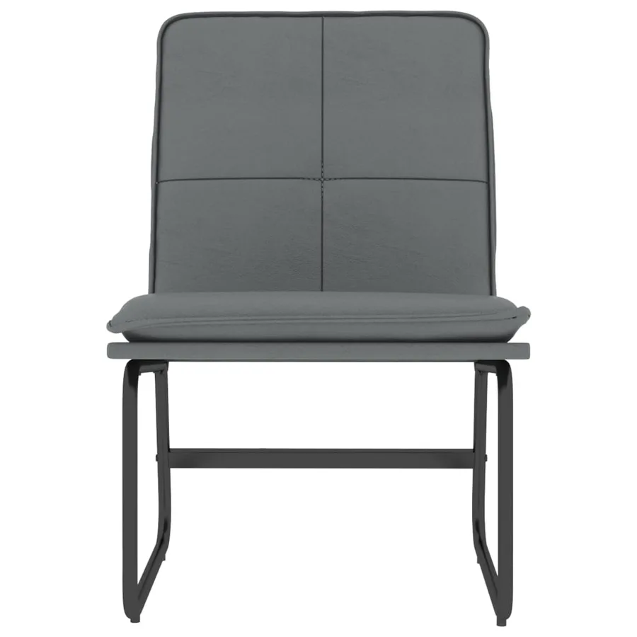 Chaise longue Gris 54x75x76 cm Similicuir - 3