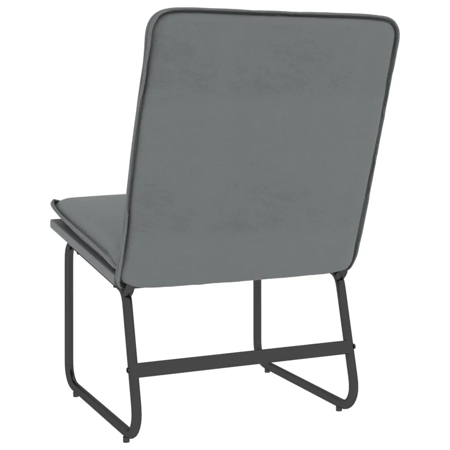 Chaise longue Gris 54x75x76 cm Similicuir - 5