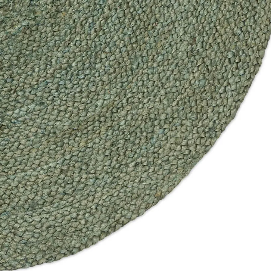 Tapis de surface Vert olive 152 x 245 cm Jute - 3