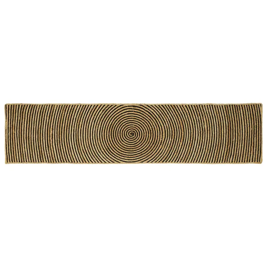 Tapis de surface Noir 60 x 300 cm Jute