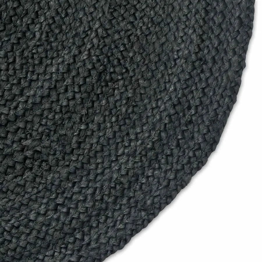 Tapis de surface Gris foncé 122 x 183 cm Jute - 5