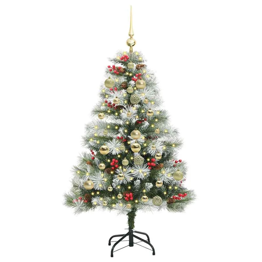 Sapin de Noël artificiel Vert et blanc 150 cm - 3