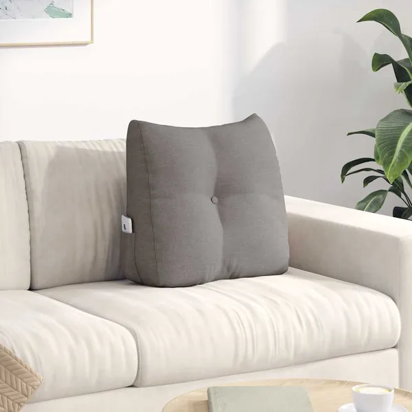 Coussin de Dos Taupe 45 x 24 x 50 cm tissu