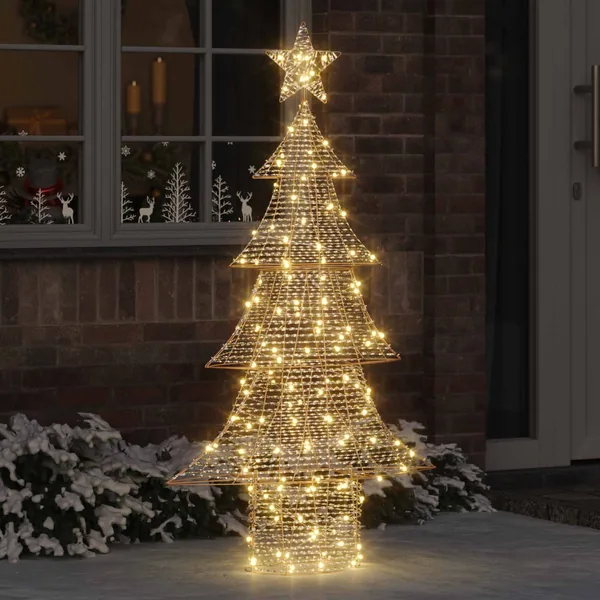 Sapin de Noël avec 160 LED Blanc chaud 151 cm PET