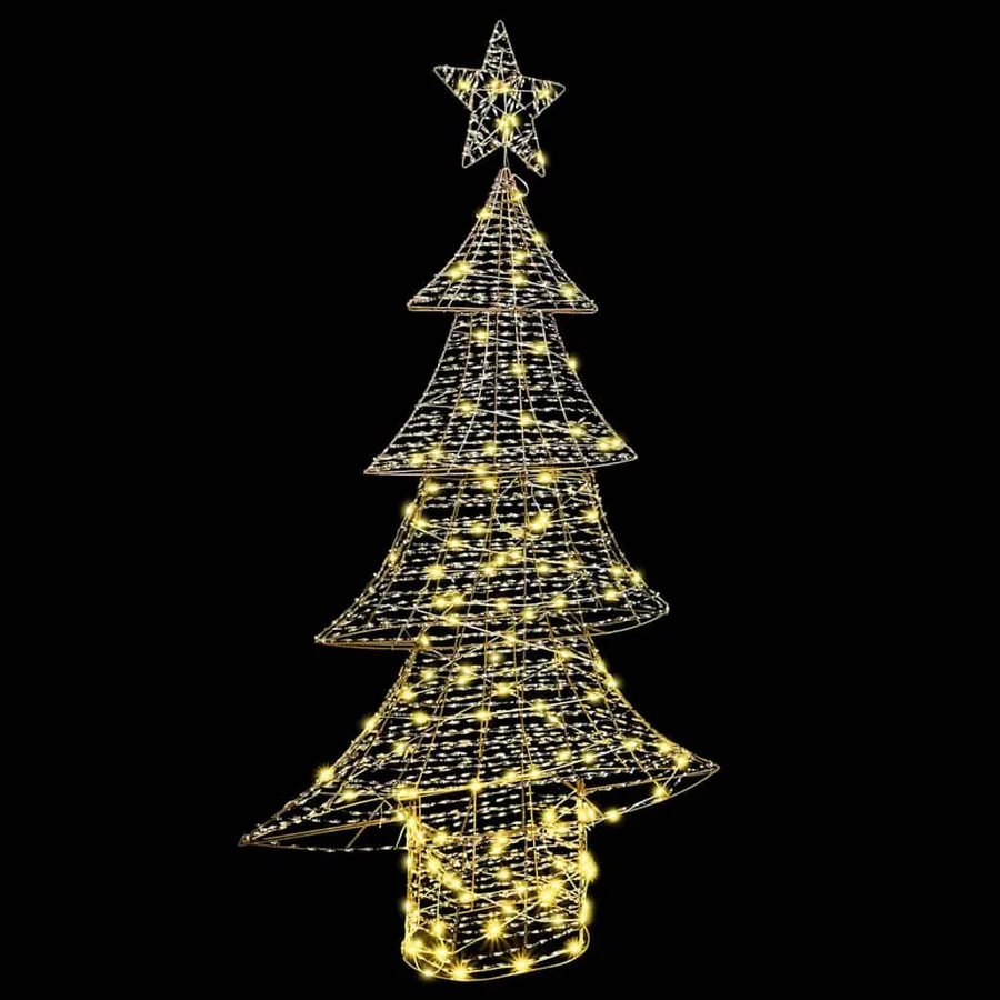Sapin de Noël avec 160 LED Blanc chaud 151 cm PET - 5