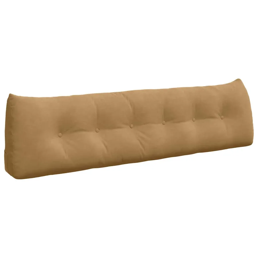 Coussin de Dos Marron 180 x 24 x 50 cm Velours - 2