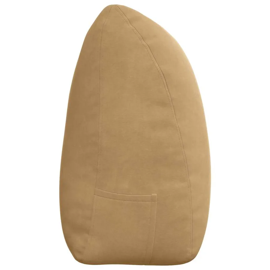 Coussin de Dos Marron 180 x 24 x 50 cm Velours - 7