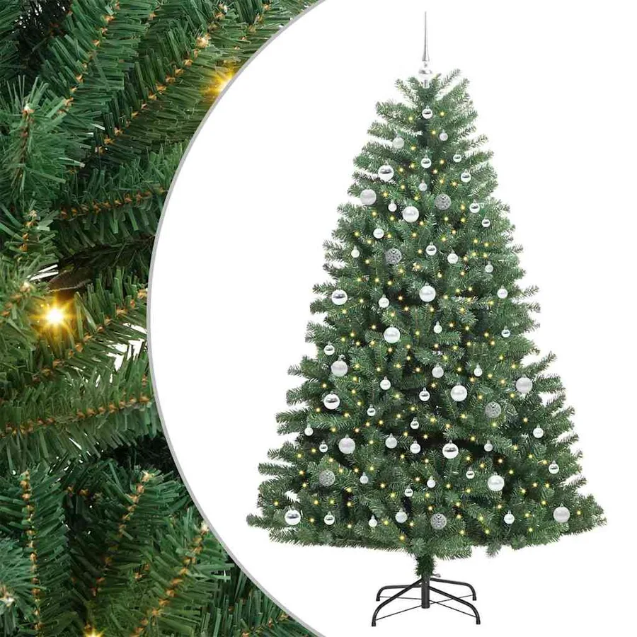 Sapin de Noël Artificiel à Branches Articulées Vert 210 cm - 2