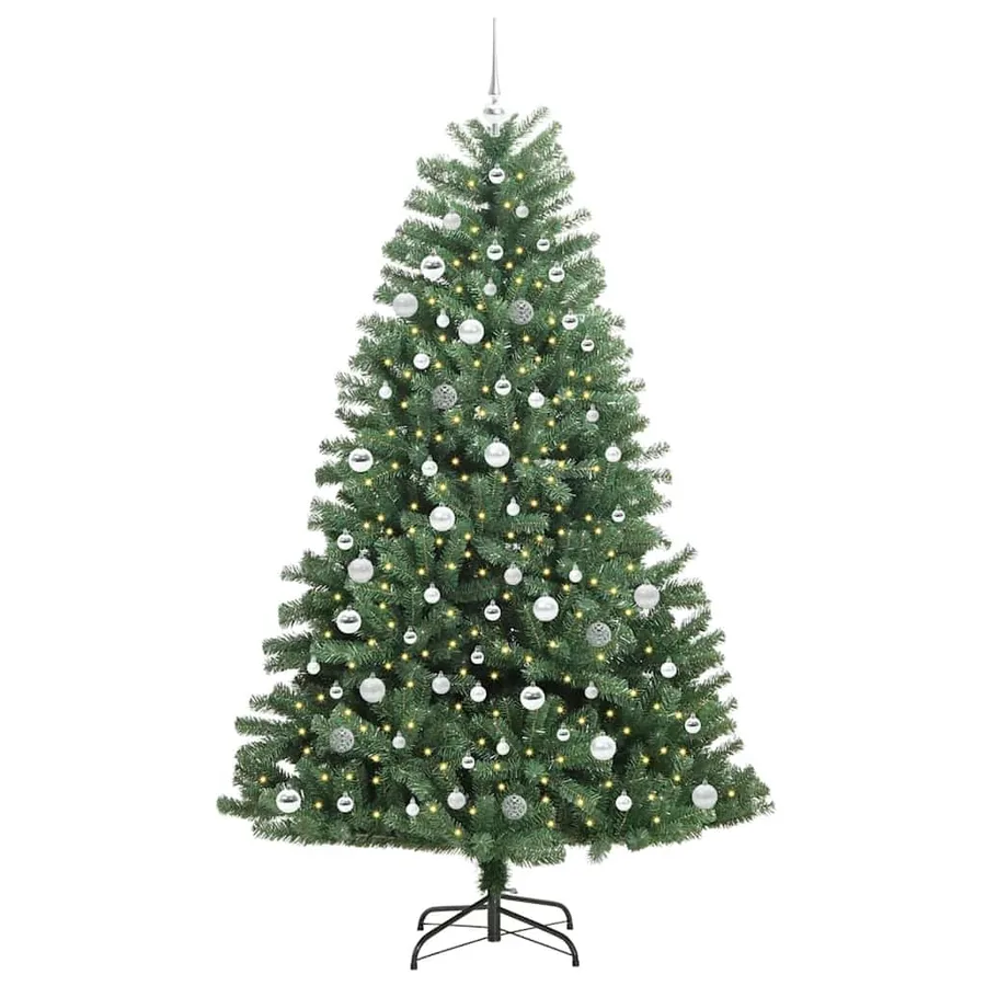 Sapin de Noël Artificiel à Branches Articulées Vert 210 cm - 3