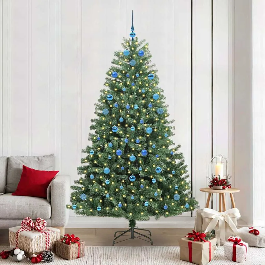 Sapin de Noël Artificiel à Branches Articulées Vert 210 cm